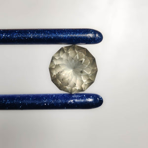 AAA Faceted Prasiolite Fantasy Cut Reverse Intaglio Carving