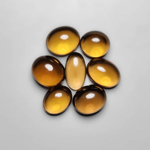 Beer Quartz Cabochons Lot