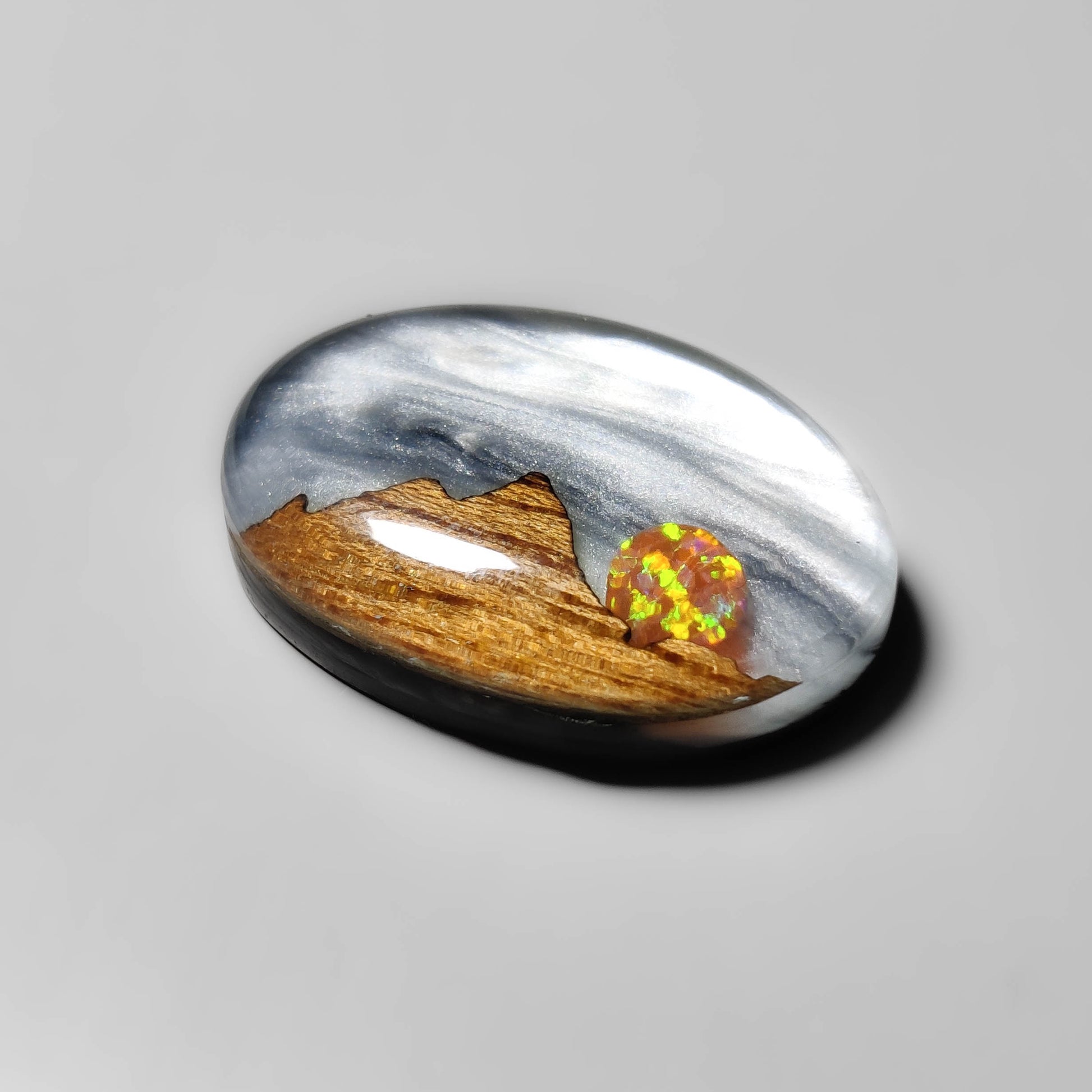 Aurora Opals|Mother Of Pearl|Maple Wood