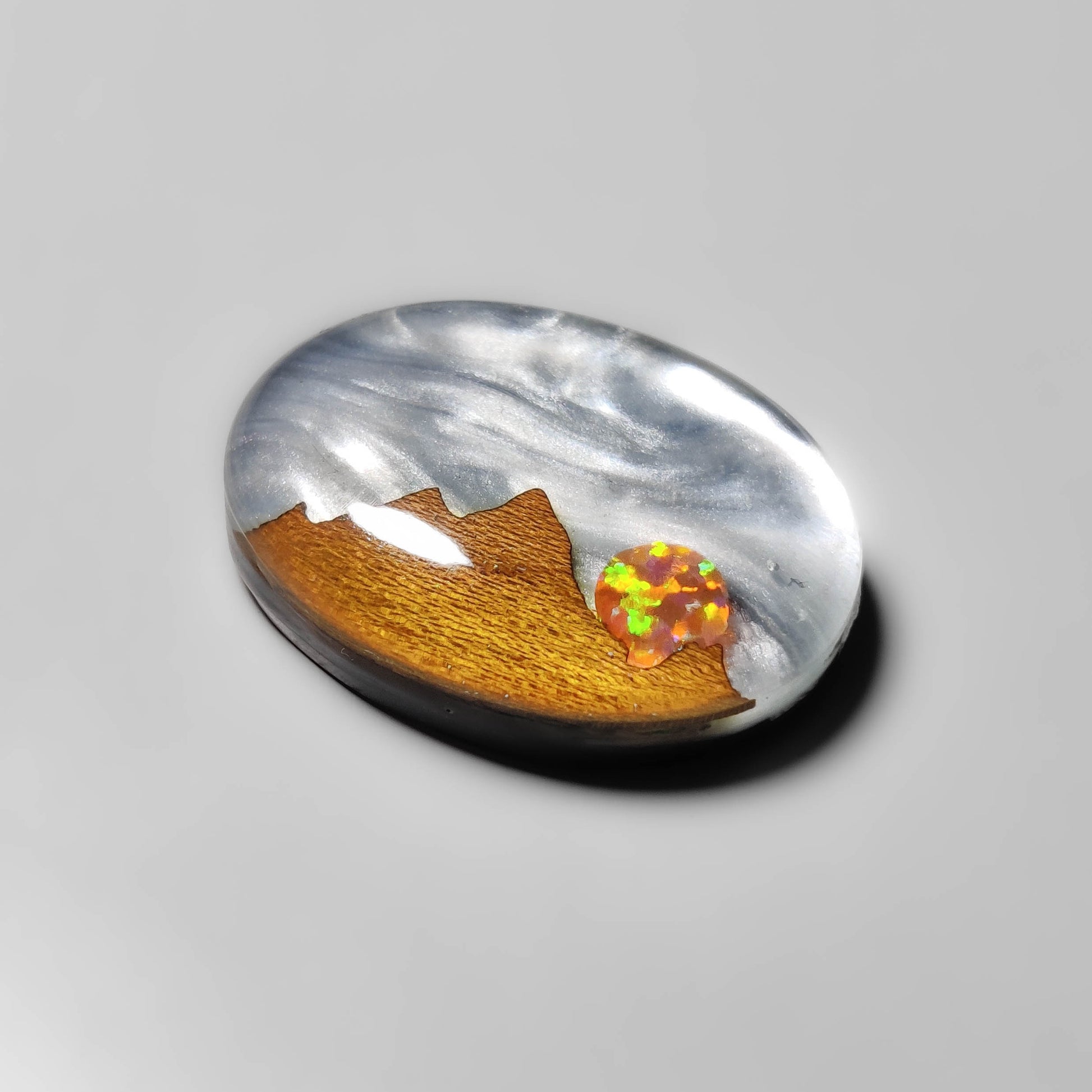 Aurora Opals|Mother Of Pearl|Maple Wood