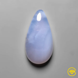 Gemmy Namibian Blue Chalcedony Cabochon