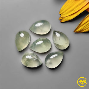 12X8 mm Prehnite Calibrated Cabochons Calibrated Lot