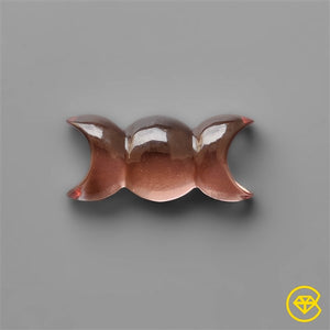 Color Shifting Zultanite Triple Moon Carving (treated)