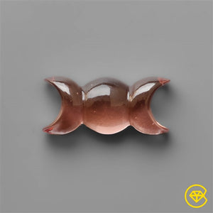 Color Shifting Zultanite Triple Moon Carving (treated)