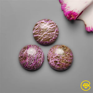 13X13 mm Stichtite Round Calibrated Lot