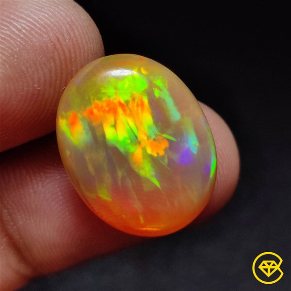 Natural Dark Ethiopian Welo Opal Cabochon