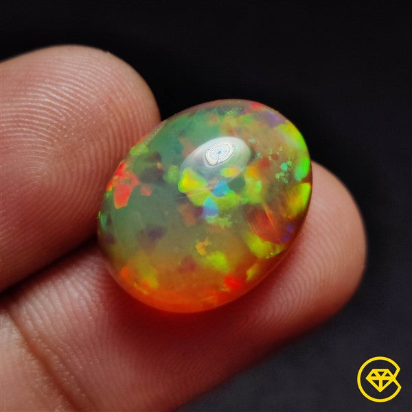 Natural Dark Ethiopian Welo Opal Cabochon