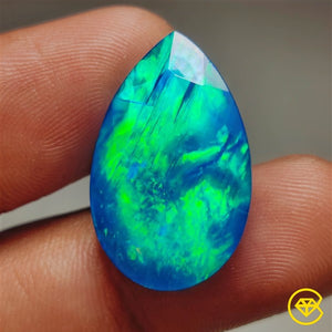 Faceted Ethiopian Black Opal