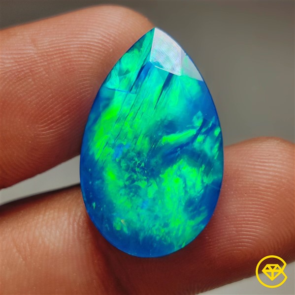 Faceted Ethiopian Black Opal