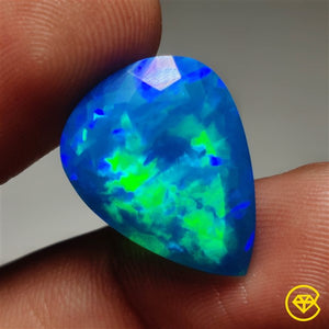 Faceted Ethiopian Black Opal