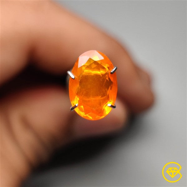 Faceted Mexican Fire Opal