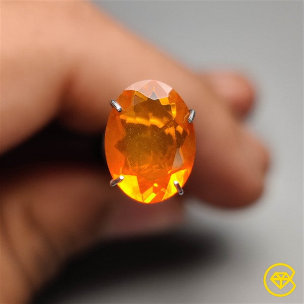 Faceted Mexican Fire Opal