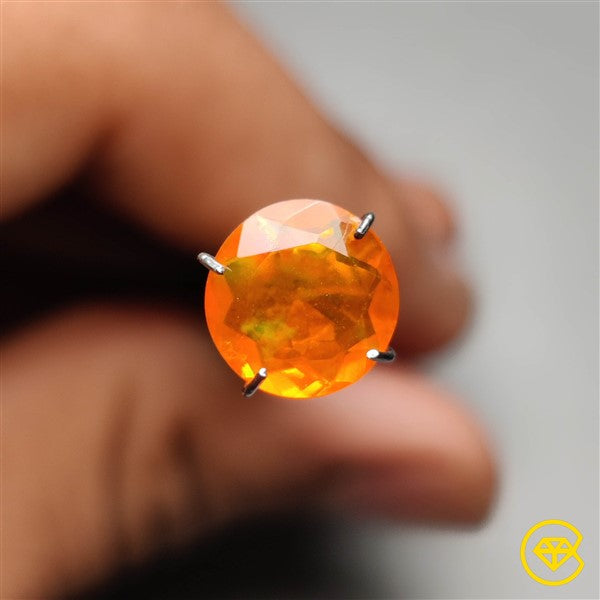 Faceted Mexican Fire Opal