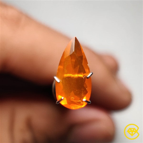 Faceted Mexican Fire Opal