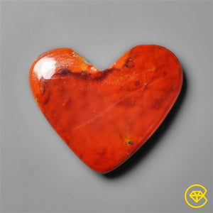 Gemmy Red Moroccan Seam Agate Heart