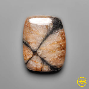 Chiastolite Cross Stone Cabochon