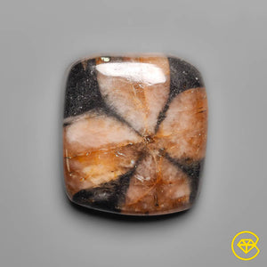 Chiastolite Cross Stone Cabochon