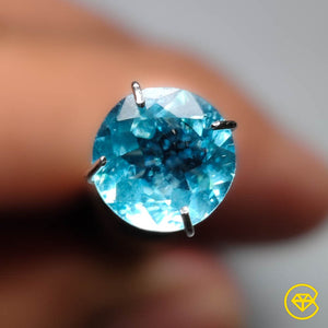 1 Carat Rare Faceted Natural Blue Apatite 6XX6X4 mm From Brazil