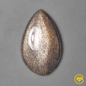 19 Carat Black Sunstone Cats Eye 31X19X4 mm From India