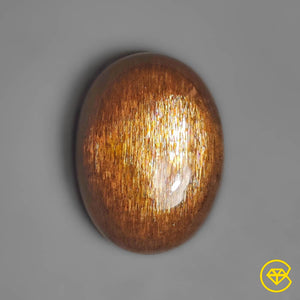 17 Carat Goldenshine Black Sunstone Cats Eye 20X15X7 mm From India