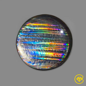 9 Carat Upcycled CD & Himalayan Quartz Doublet (backed) 15X15X4 mm From India