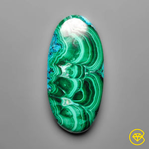 84 ct Chrysocolla In Malachite Cabochon 44X21X7 mm From Congo