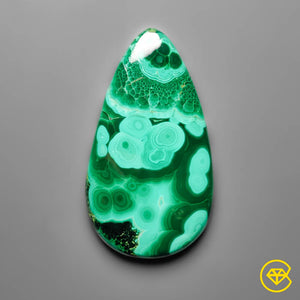 120 ct Chrysocolla In Malachite Cabochon 55X31X6 mm From Congo