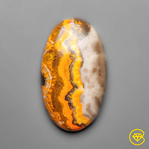 37 ct Bumble Bee Jasper Cabochon 35X21X6 mm From Bali