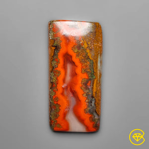 22 ct Moroccan Seam Agate Cabochon 33X15X4 mm From Morocco