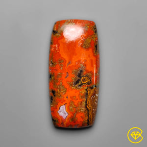 21 ct Moroccan Seam Agate Cabochon 30X15X5 mm From Morocco