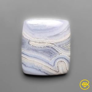16 ct Blue Lace Agate Cabochon 21X18X4 mm From India