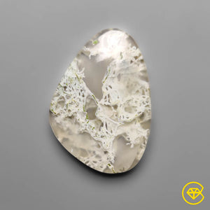 11 ct White Horse Canyon Moss Agate 23X17X6 mm From Brazil