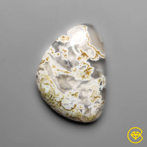 11 ct White Horse Canyon Moss Agate 22X15X4 mm From Brazil