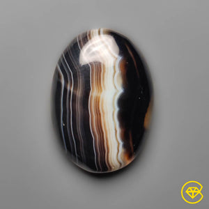 23 ct Tuxedo Agate Cabochon 25X18X6 mm From Brazil