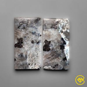 34 ct Larvikite Feldspars Pair 27X14X4 mm From Norway
