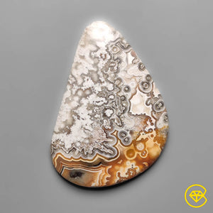 37 carat Crazylace Agate Cabochon Natural 40X27X5 mm From Mexico