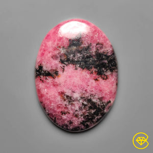 39 carat Rhodonite Cabochon Natural 34X25X4 mm From Russia