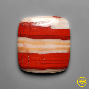 61 carat Red River Jasper Cabochon Natural 32X20X5 mm From Greenland