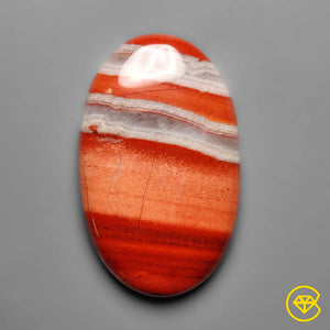 47 carat Red River Jasper Cabochon Natural 38X23X5 mm From Greenland