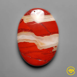 46 carat Red River Jasper Cabochon Natural 33X24X6 mm From Greenland