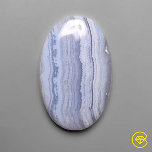 38 carat Blue Lace Agate Cabochon Natural 37X24X5 mm From India