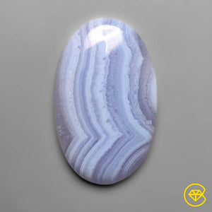 48 carat Blue Lace Agate Cabochon Natural 39X24X5 mm From India