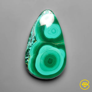 57 carat Malachite Cabochon Natural 36X21X6 mm From Congo