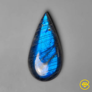 14 carat Blue Labradorite Cabochon Natural 27X14X5 mm From Madagascar