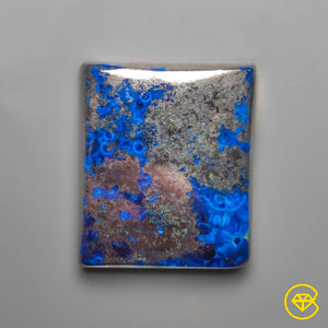 73 carat Azurite and Hematite Cabochon Natural 28X24X5 mm From France