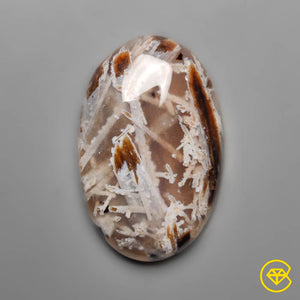 25 carat Turkish Tube Agate Cabochon Natural 29X19X6 mm From Turkey