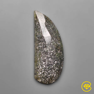 21 carat Rose Cut Midnight Quartzite Natural 35X15X5 mm From India