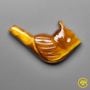13 carat Tiger Eye Bird Carving Natural 28X17X5 mm From United States