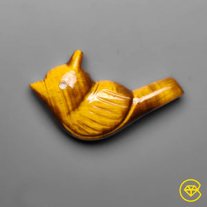 13 carat Tiger Eye Bird Carving Natural 28X17X5 mm From United States