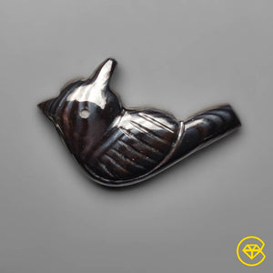 14 carat Psilomelane Bird Carving Natural 28X17X5 mm From Green Bay